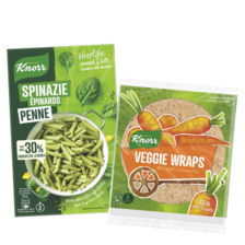 Knorr veggie wraps of groentepasta